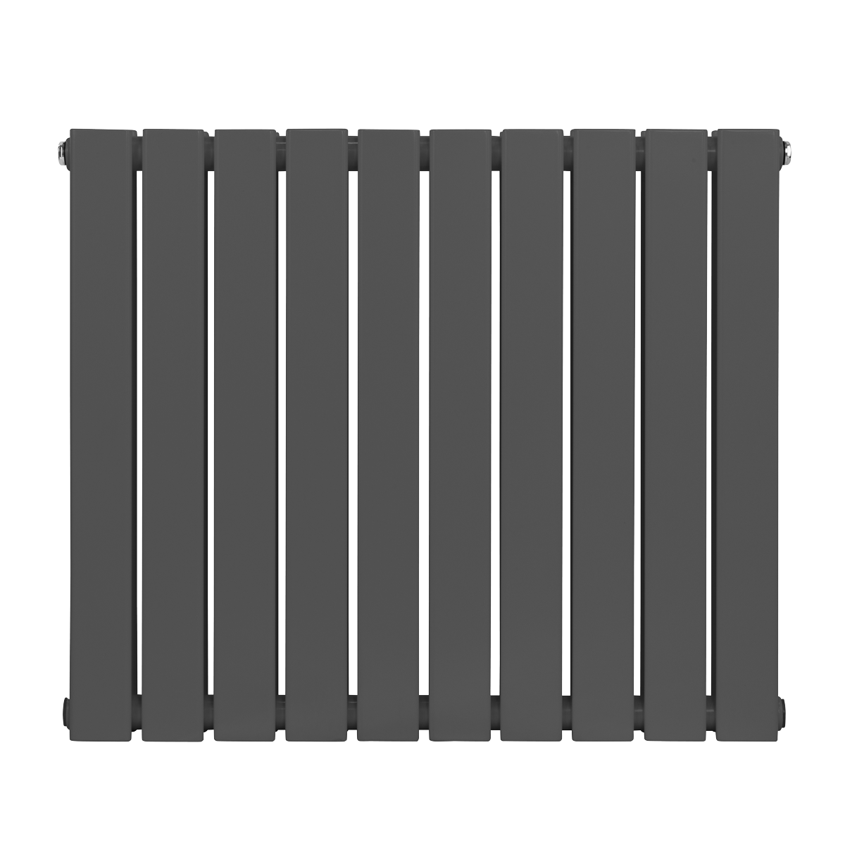 Baridi Horizontal Radiator Contemporary Double Flat Panel Design 600 x 700mm – Anthracite