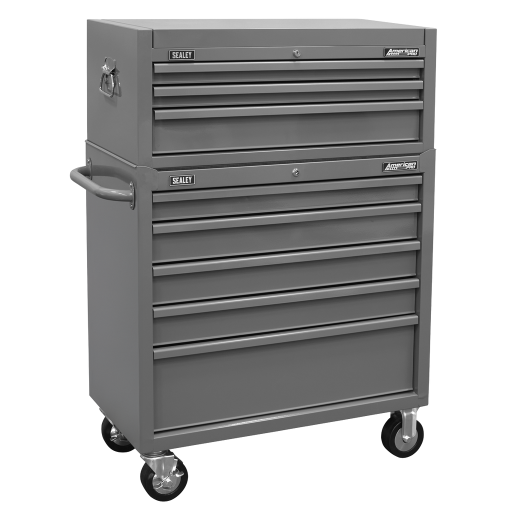 American PRO® Rollcab 5 Drawer & Topchest 3 Drawer Combination Grey (AP11GCOMBO1)