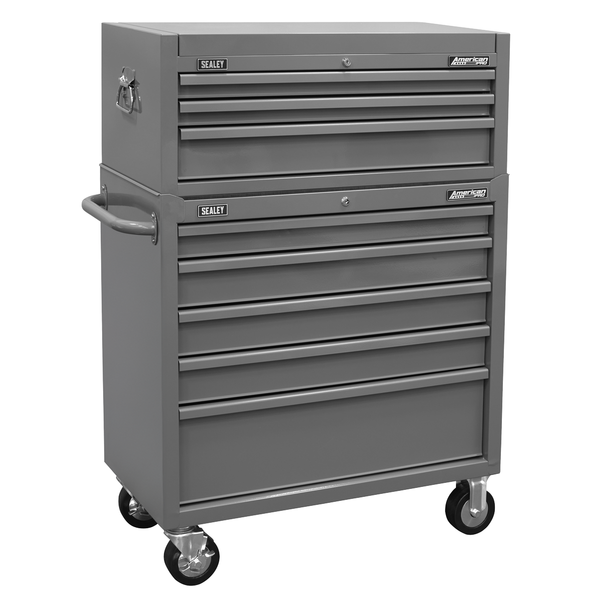 American PRO® Rollcab 5 Drawer & Topchest 3 Drawer Combination Grey (AP11GCOMBO1)