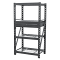Heavy-Duty Racking Unit with 4 Mesh Shelves & Single Drawer 640kg Capacity Per Level