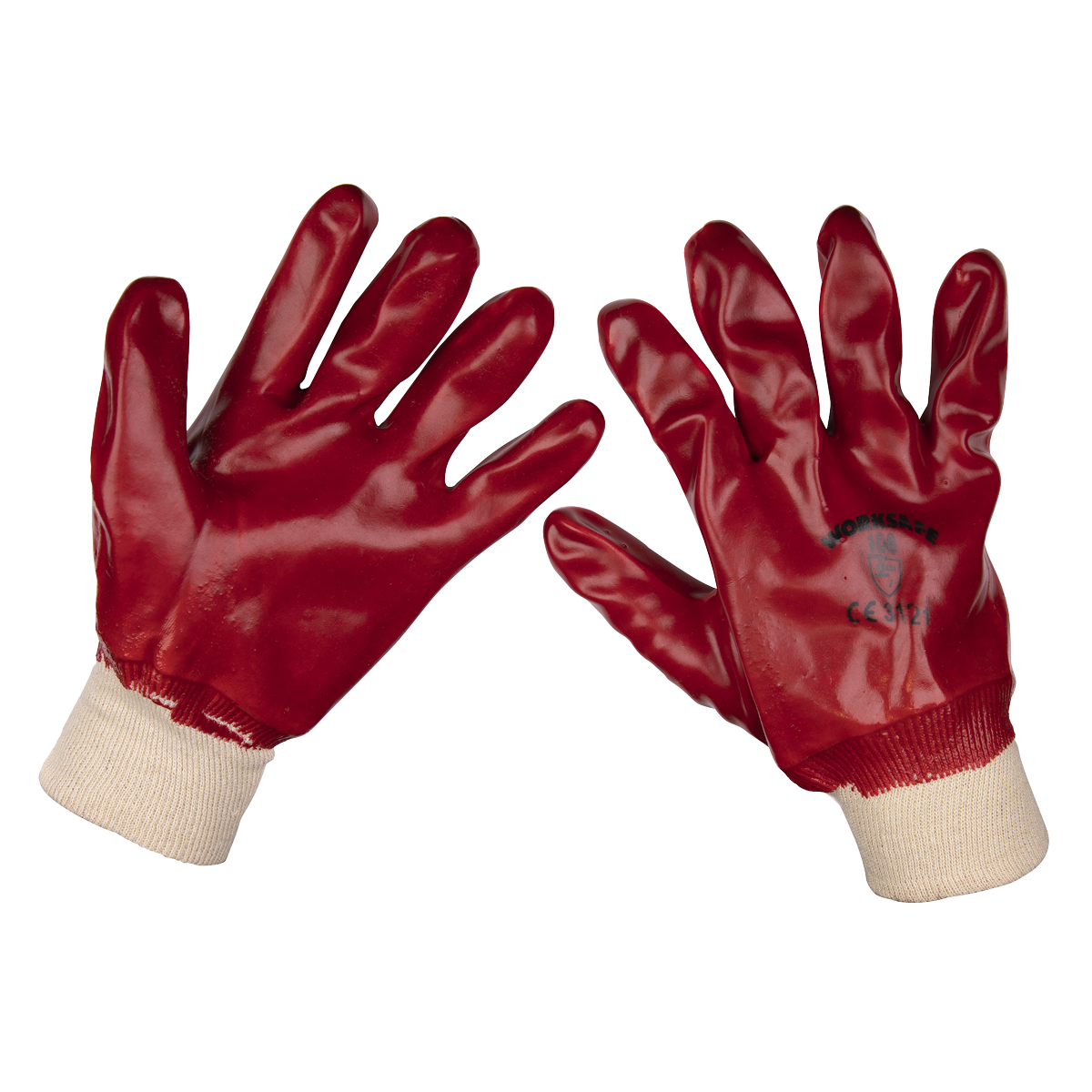 Worksafe® PVC Knit Wrist Gloves, X-Large - Pack of 12 Pairs