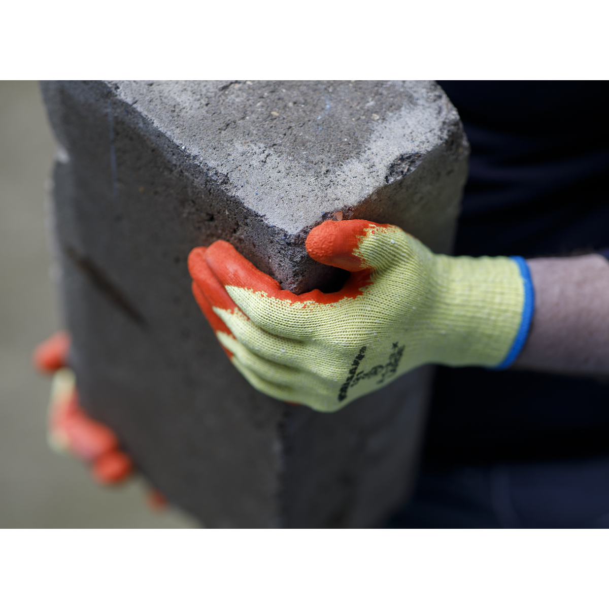 Worksafe® Super Grip Knitted Gloves with Latex Palm, Large -