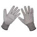 Worksafe® Anti-Cut PU Gloves (Cut Level C), Large - Pair