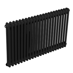 Baridi Horizontal Traditional 2 Column Radiator 600 x 1012mm – Black
