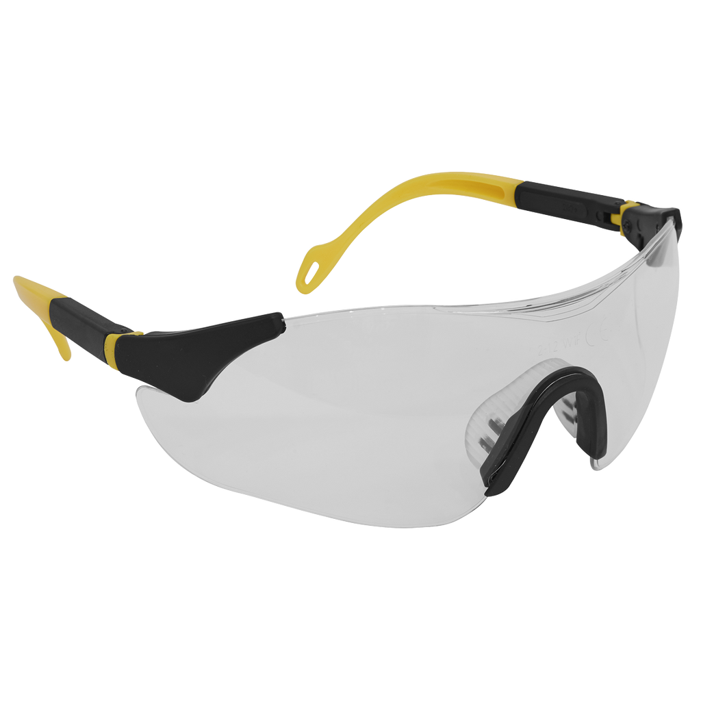 Worksafe® Sports Style Clear Safety Glasses with Adjustable