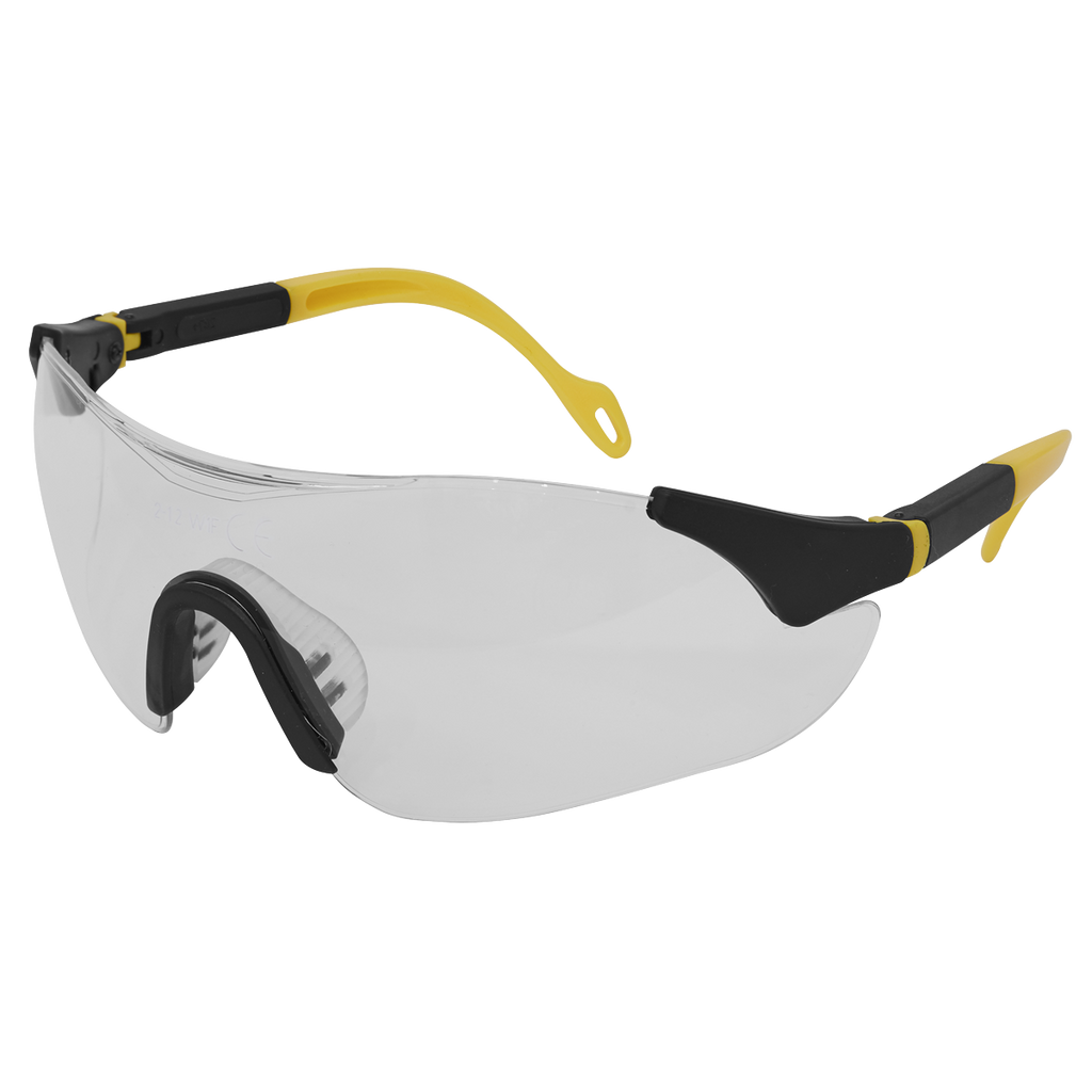 Worksafe® Sports Style Clear Safety Glasses with Adjustable