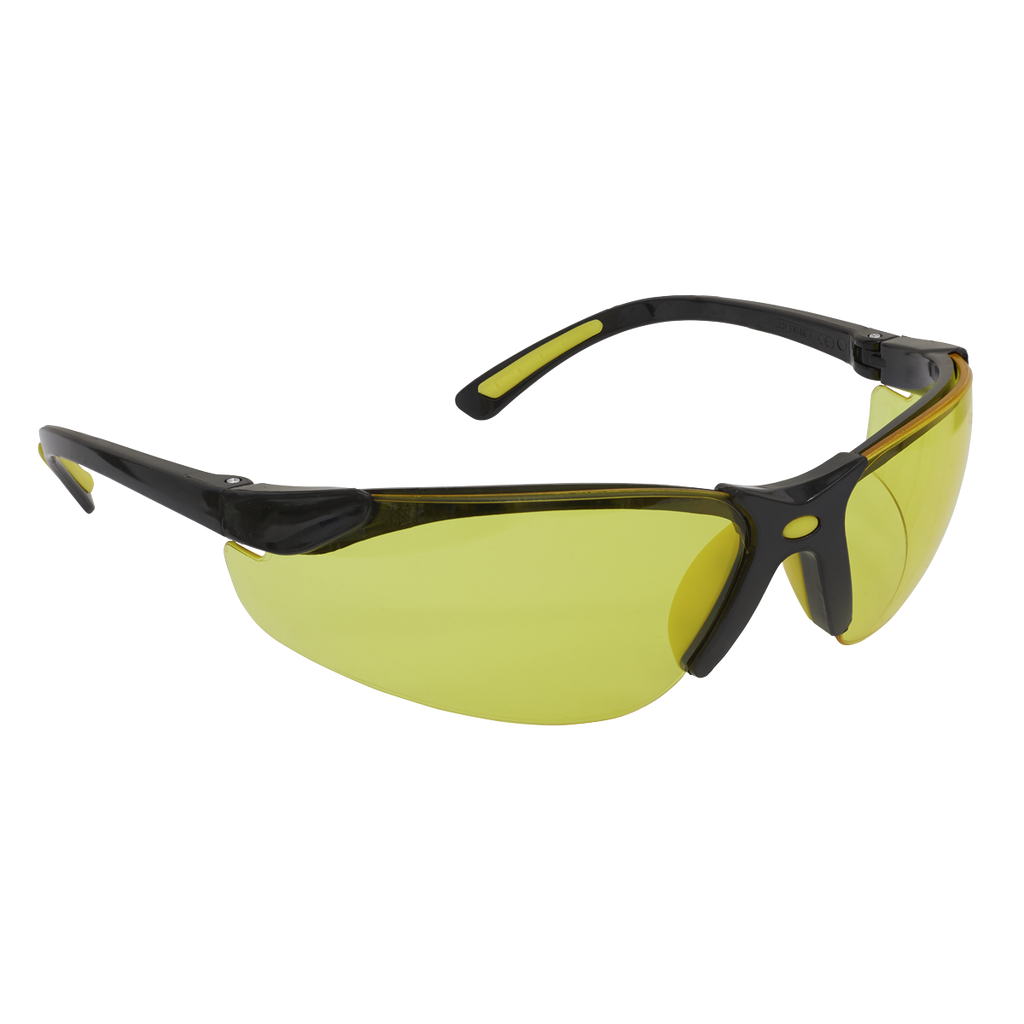 Worksafe® Zante Style Amber Lens Safety Glasses with Flexi A