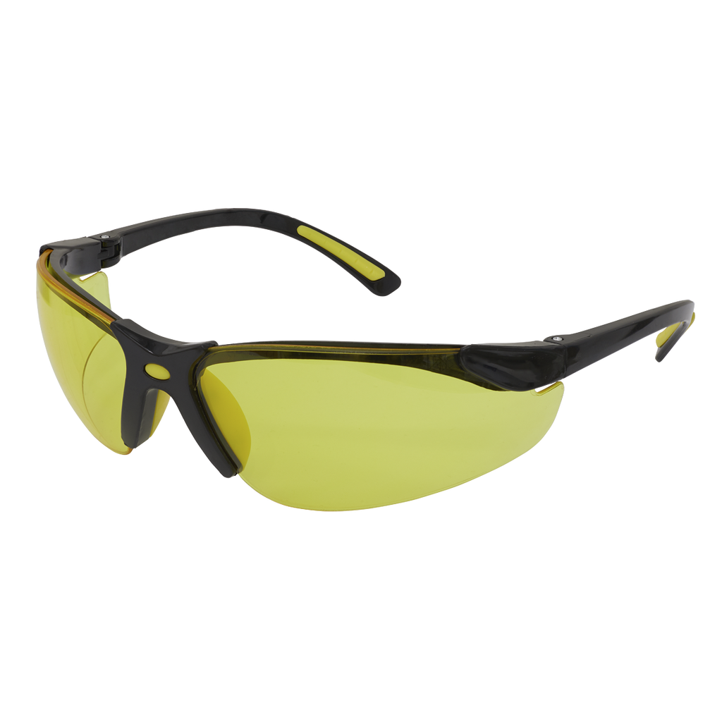 Worksafe® Zante Style Amber Lens Safety Glasses with Flexi A