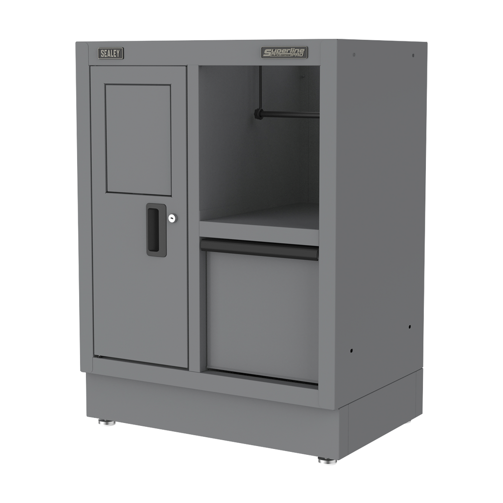 Superline PRO® Black Edition Modular Multifunction Cabinet with Drawer 680mm (APMS36BE)