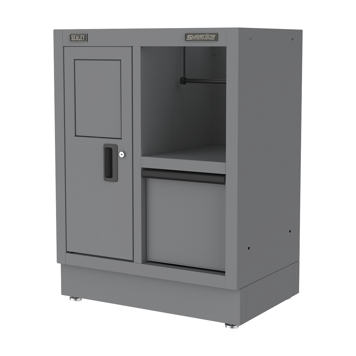 Superline PRO® Black Edition Modular Multifunction Cabinet with Drawer 680mm (APMS36BE)