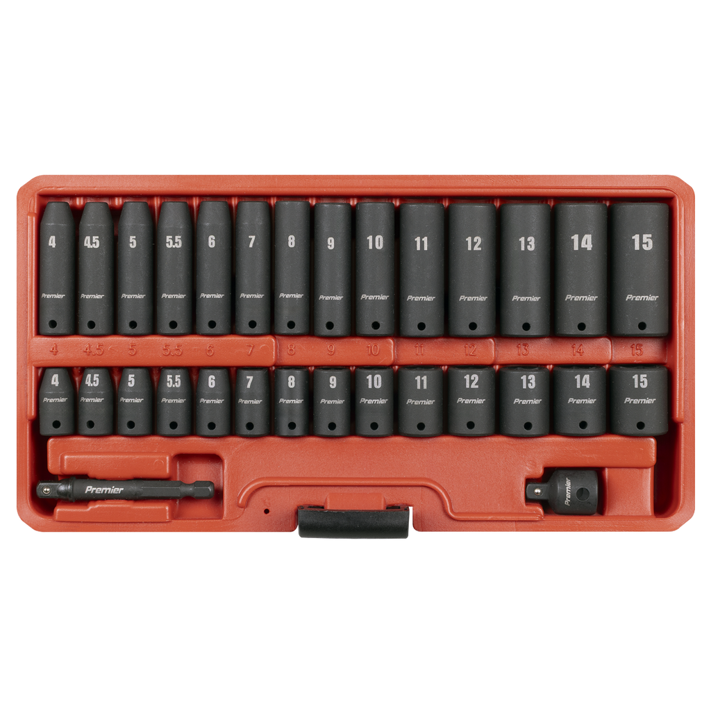 Premier Impact Socket Set 30pc 1/4"Sq Drive (AK5640M)