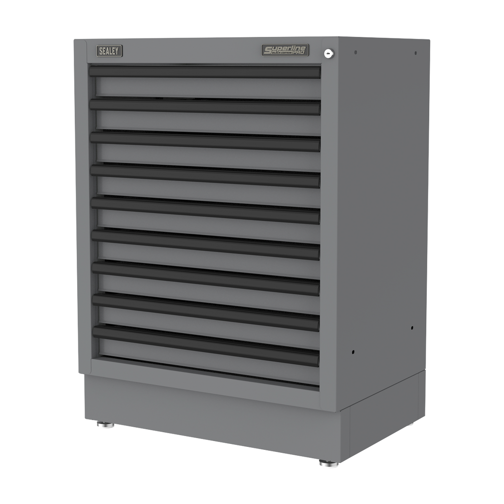 Superline PRO® Black Edition Modular Cabinet 9 Drawer 680mm (APMS40BE)