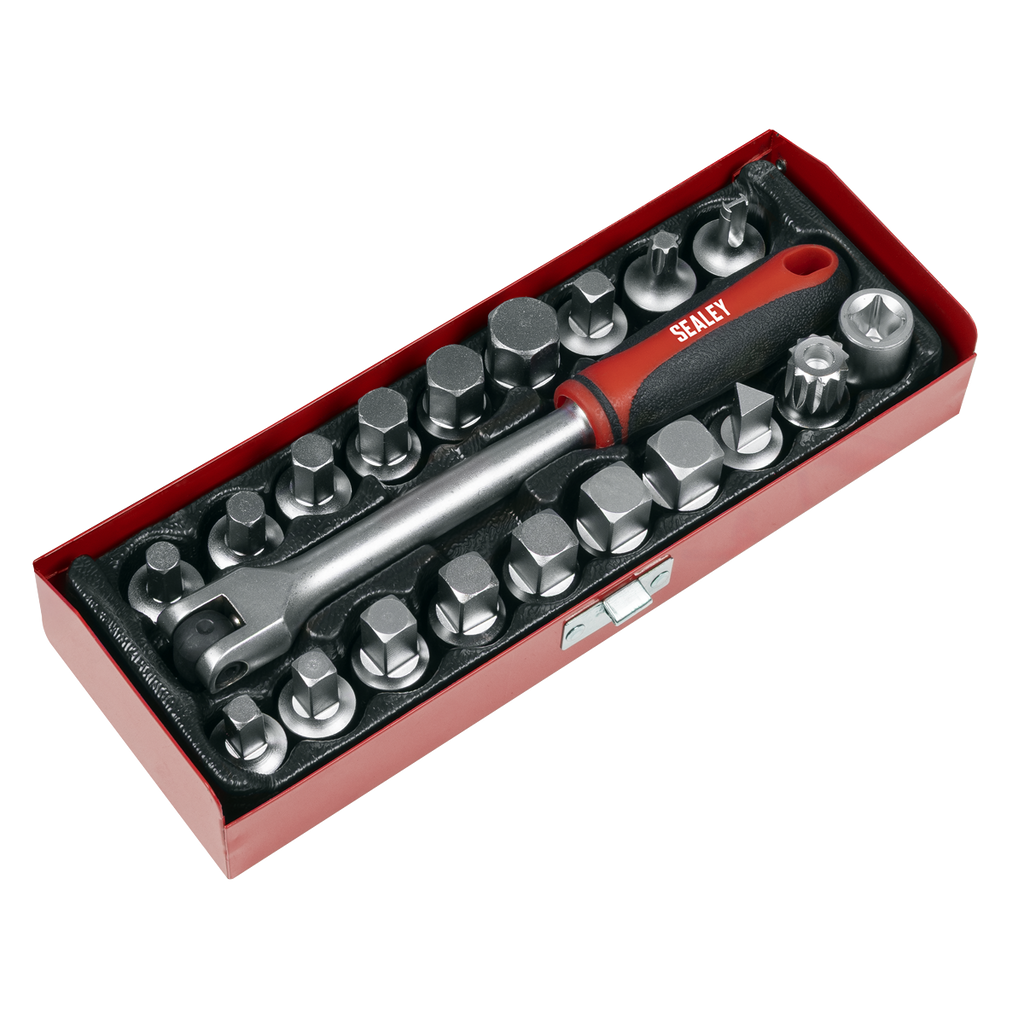 Oil Drain Plug Key Set 3/8"Sq Drive 20pc