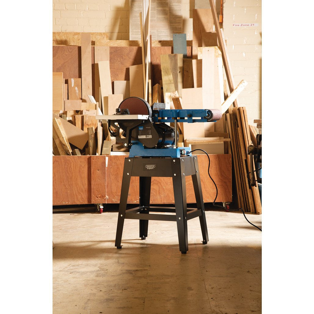 Draper Expert Belt & Disc Sander with Tool Stand, 150mm, 750W (98423) (Ex-Display)