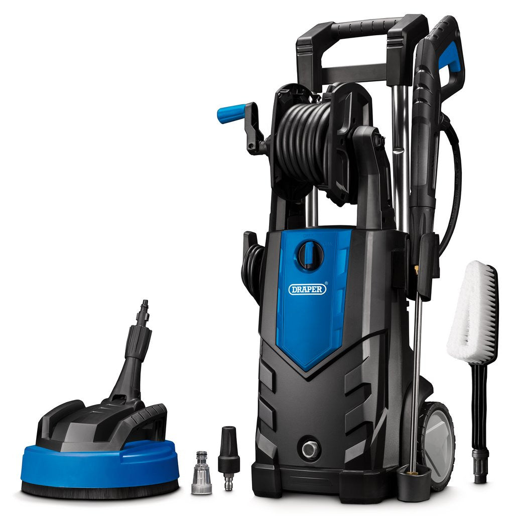 Draper Pressure Washer with Total Stop, 165bar, 2100W (98678) (Ex-Display)