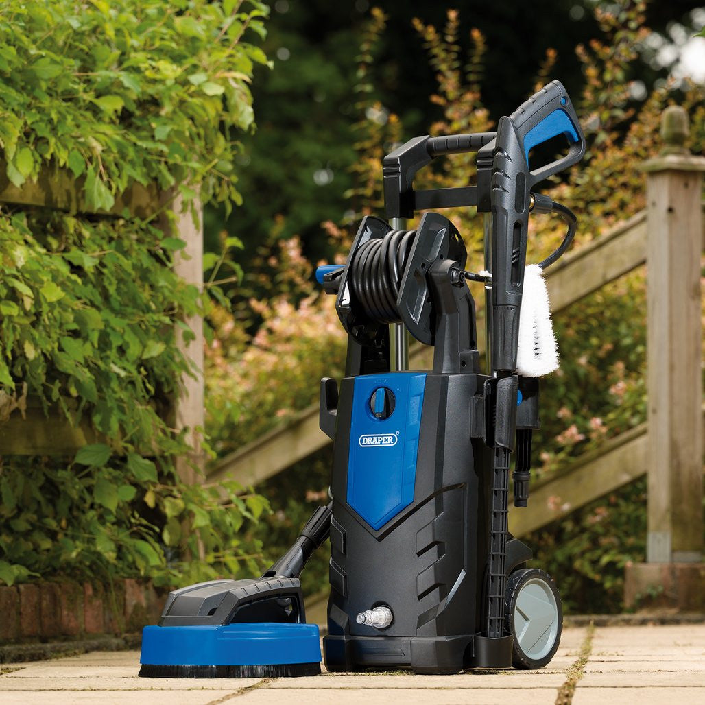Draper Pressure Washer with Total Stop, 165bar, 2100W (98678) (Ex-Display)