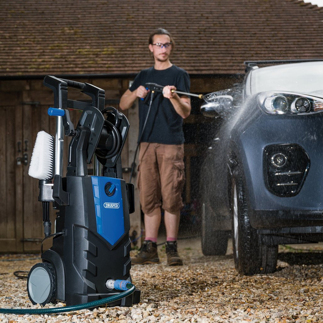 Draper Pressure Washer with Total Stop, 165bar, 2100W (98678) (Ex-Display)