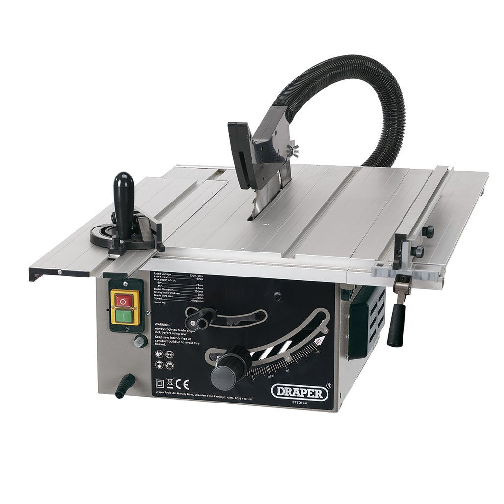Draper Sliding Table Saw, 250mm, 1800W (99258)
