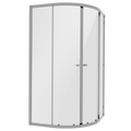 Quadrant Shower Entry Enclosure 900 x 900 x 1850mm with 6mm Tempered Glass - Chrome