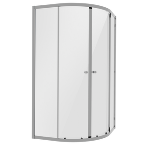 Quadrant Shower Entry Enclosure 900 x 900 x 1850mm with 6mm Tempered Glass - Chrome