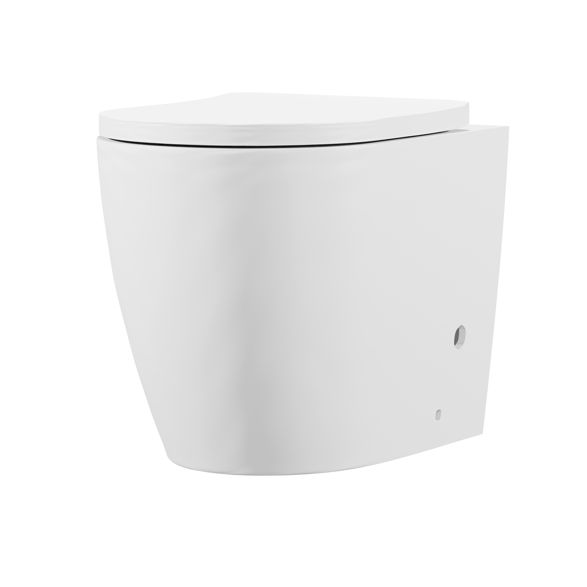 Back-to-Wall Toilet with Soft Close Seat & Rimless Flush – White
