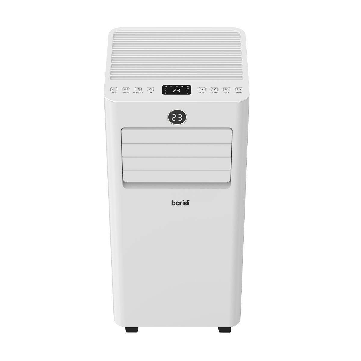 Baridi 5-in-1 Portable Air Conditioner/Dehumidifier/Air Cooler with Window Sealing Kit 7,000Btu/hr - White