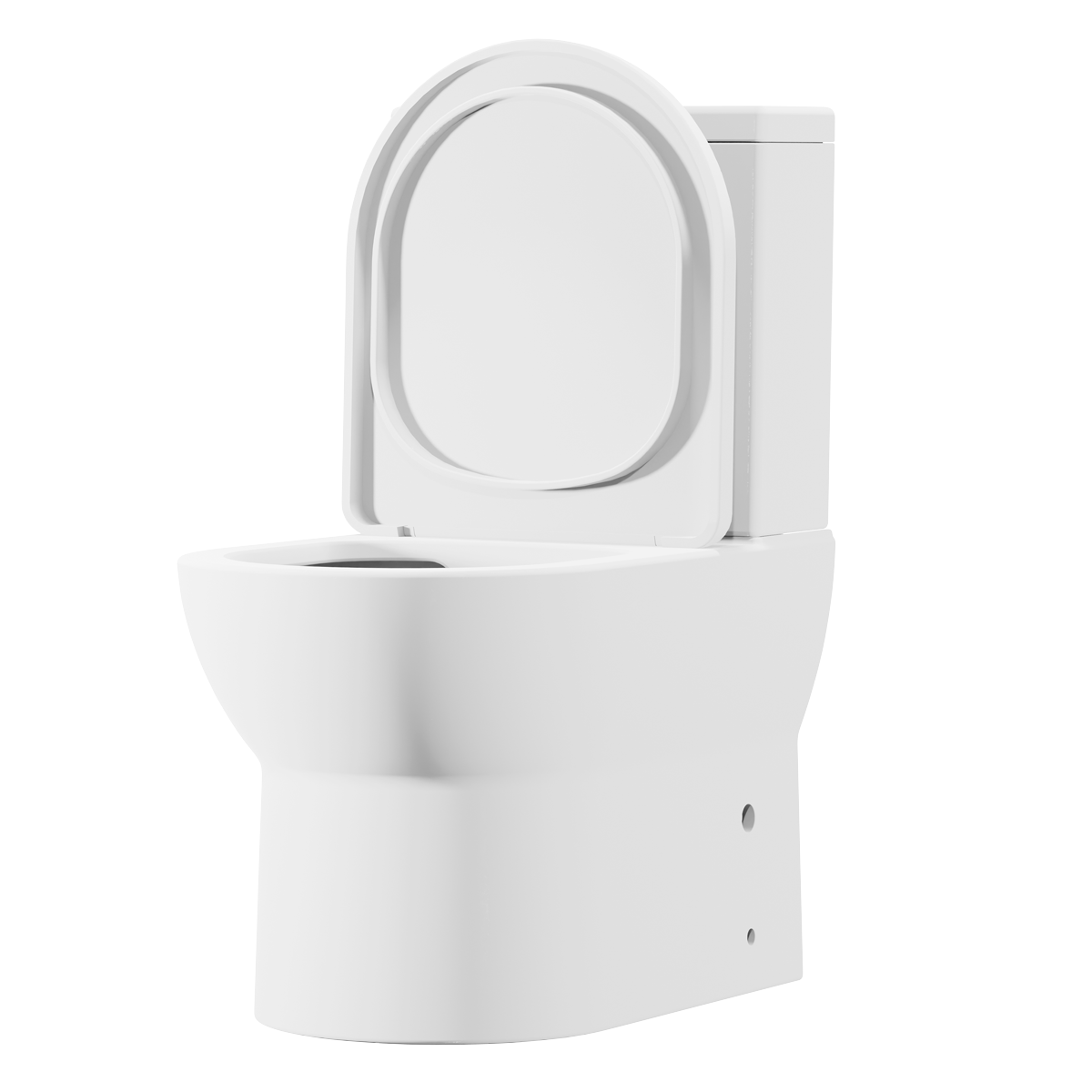 Baridi Close-Coupled Toilet with Soft Close Seat, Dual Flush Cistern & Rimless Flush – White