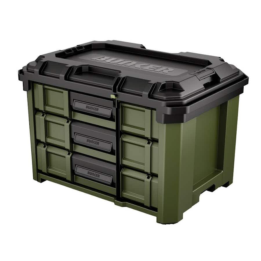 Draper BUNKER® Load-Up Stacking Toolbox 570mm, 3 Drawer (29441)