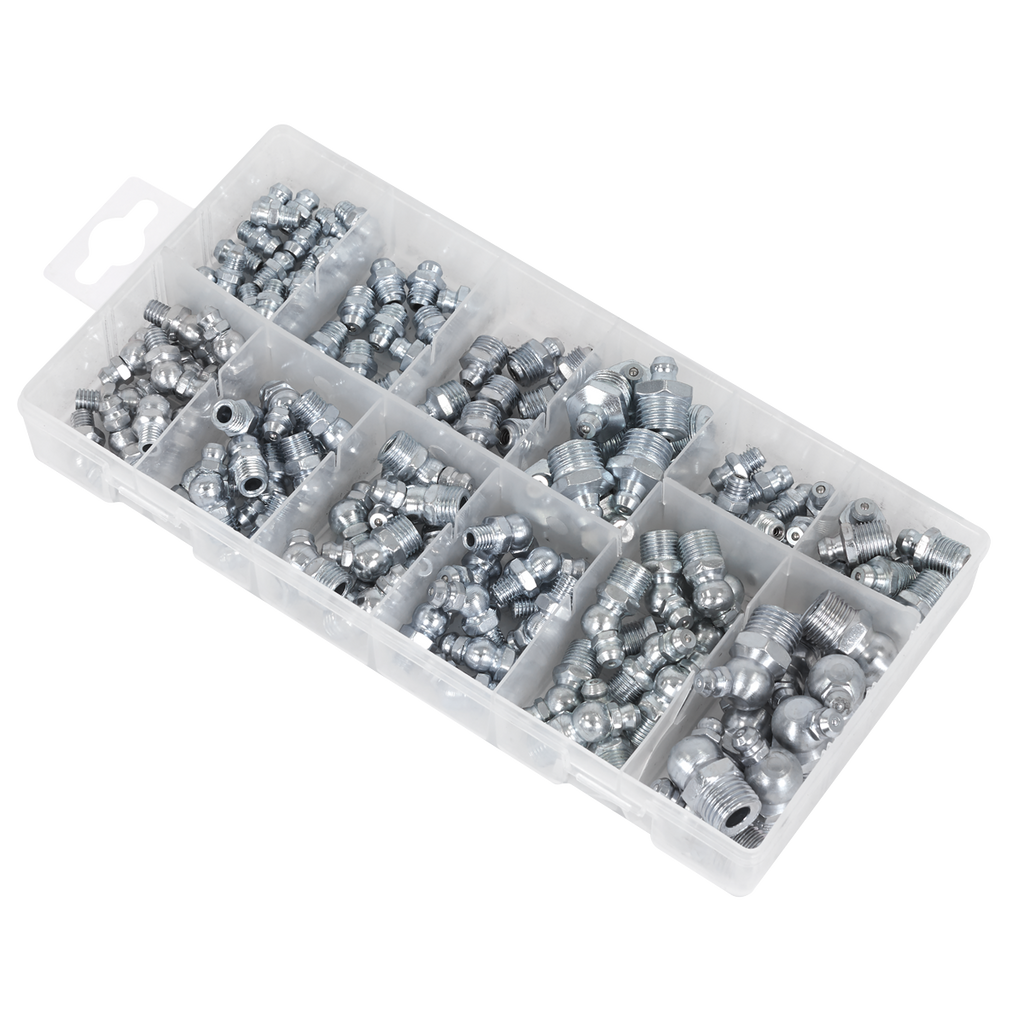 Metric/BSP/UNF Grease Nipple Assortment 130pc