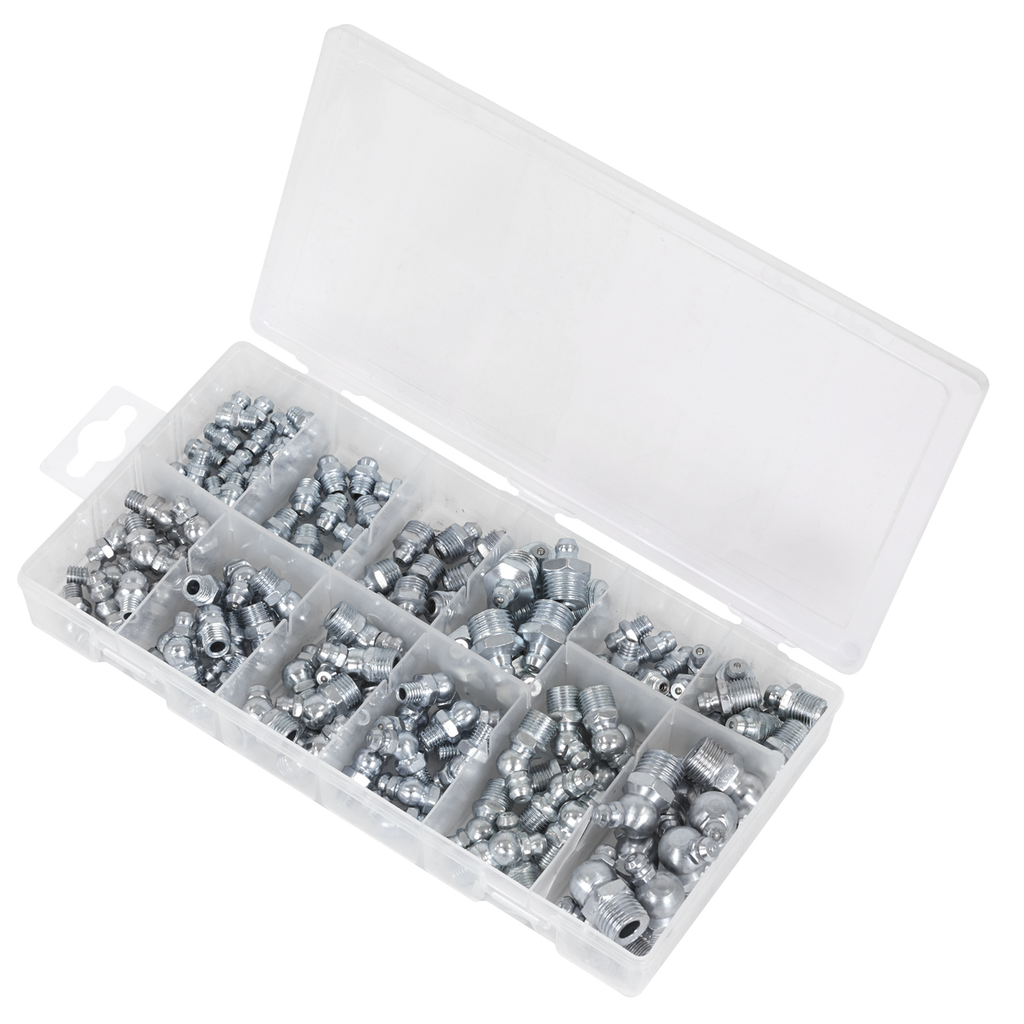 Metric/BSP/UNF Grease Nipple Assortment 130pc