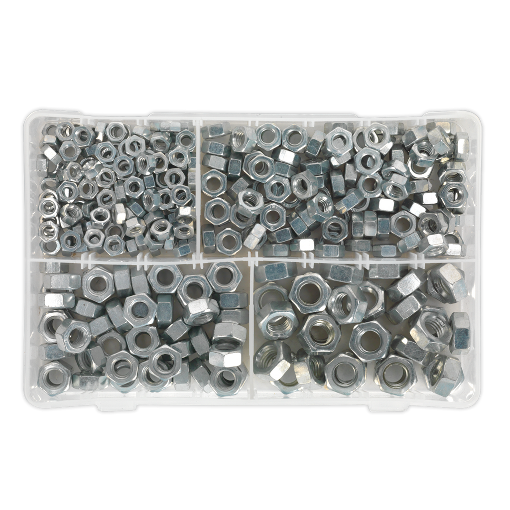Steel Nut Assortment DIN 934 - 1/4"-1/2"UNF 320pc