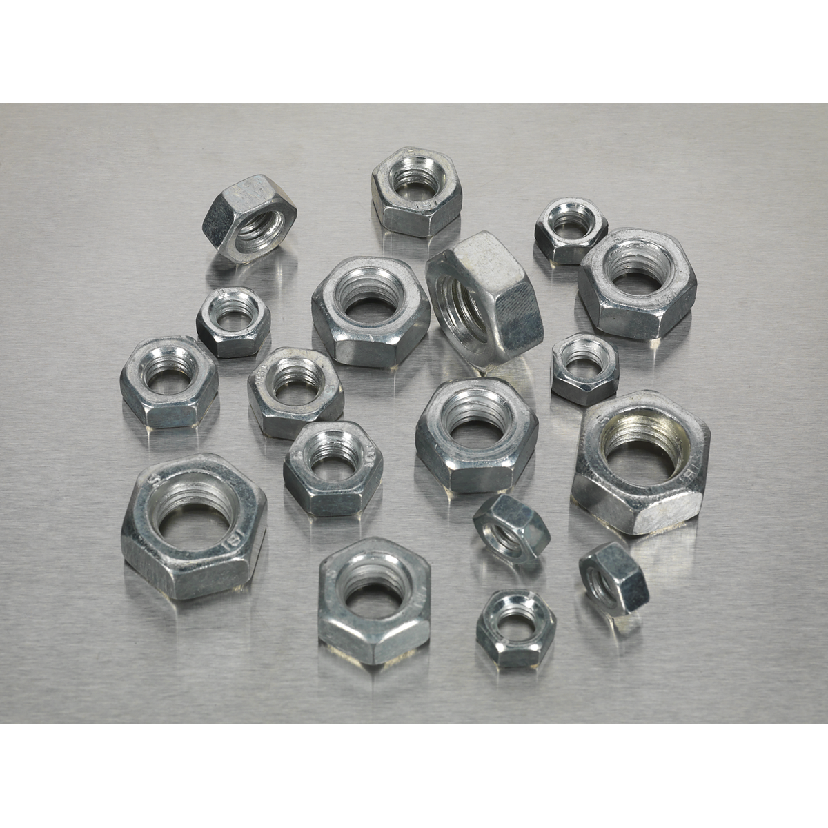 Steel Nut Assortment 1/4"-1/2"UNC 320pc