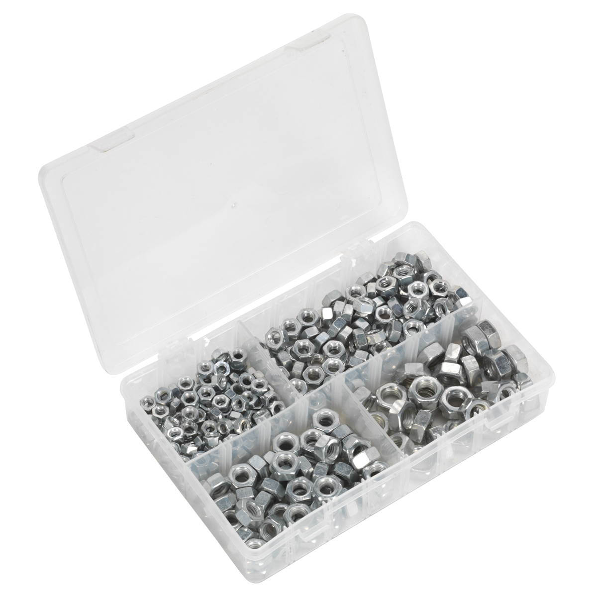 Steel Nut Assortment 1/4"-1/2"UNC 320pc