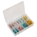 Adhesive Lined Heat Shrink Terminal Assortment 142pc - Blue,