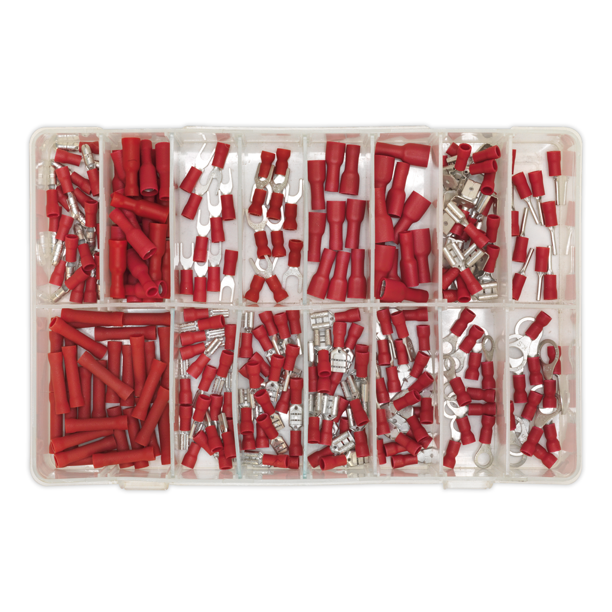 Crimp Terminal Assortment 260pc - Red