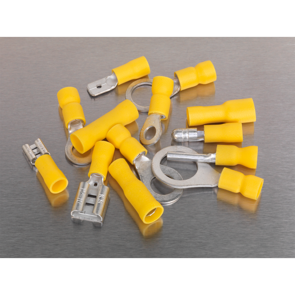 Crimp Terminal Assortment 140pc - Yellow