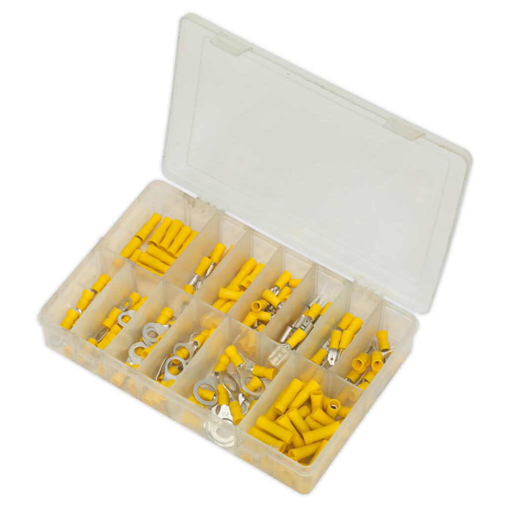 Crimp Terminal Assortment 140pc - Yellow