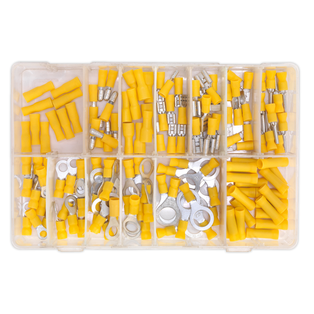 Crimp Terminal Assortment 140pc - Yellow