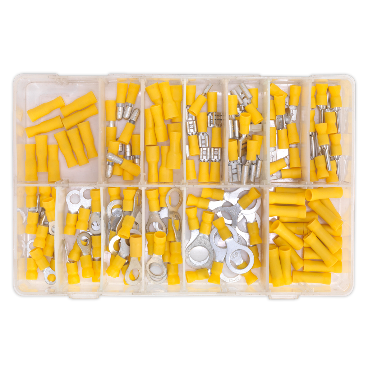 Crimp Terminal Assortment 140pc - Yellow