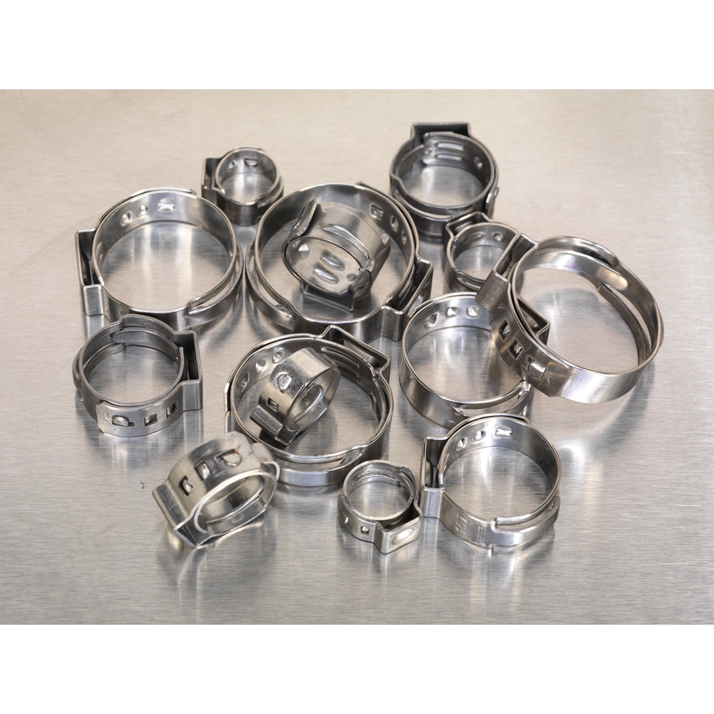 Stainless Steel O-Clip Single Ear Assortment 160pc