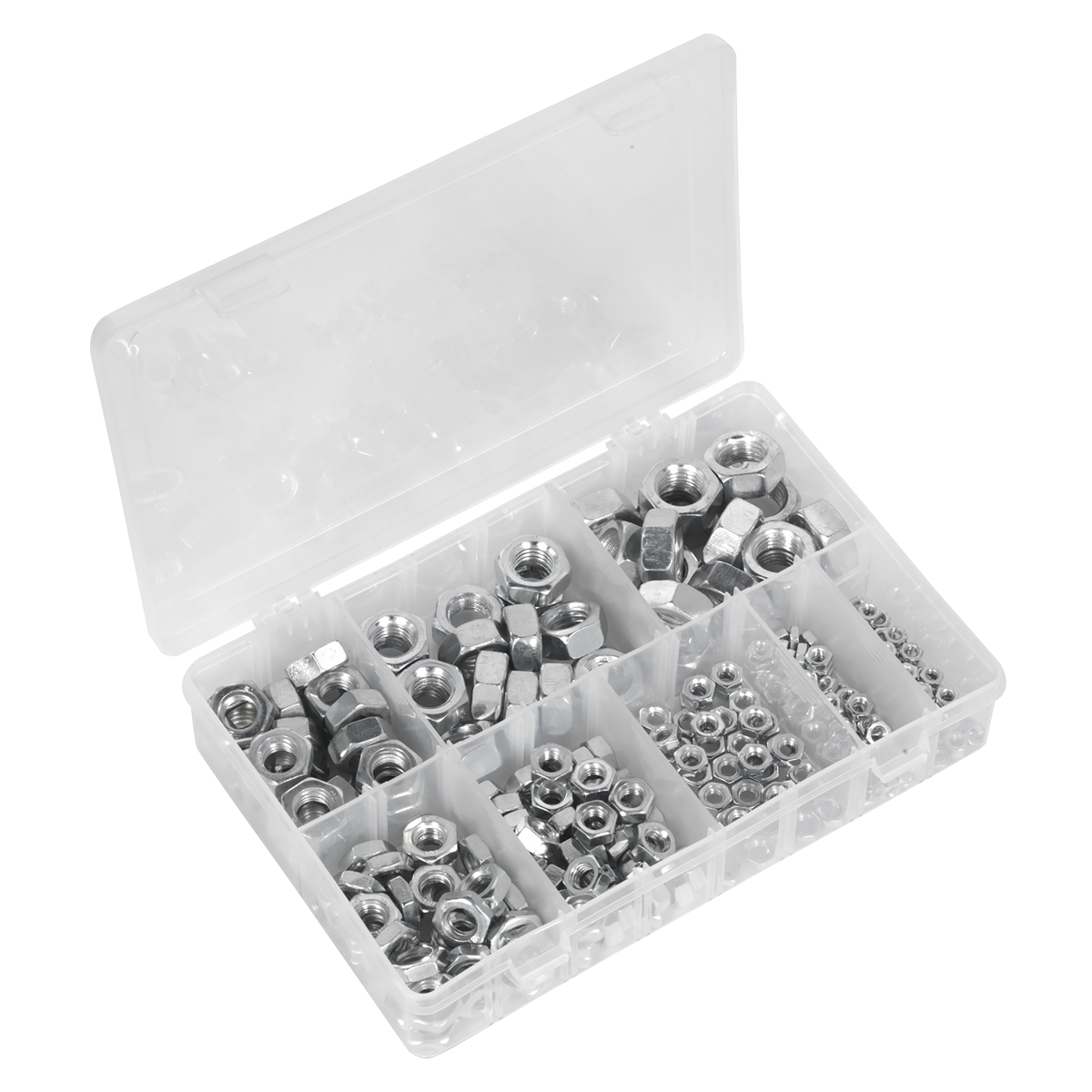 Steel Nut Assortment 255pc M4-M16 Metric