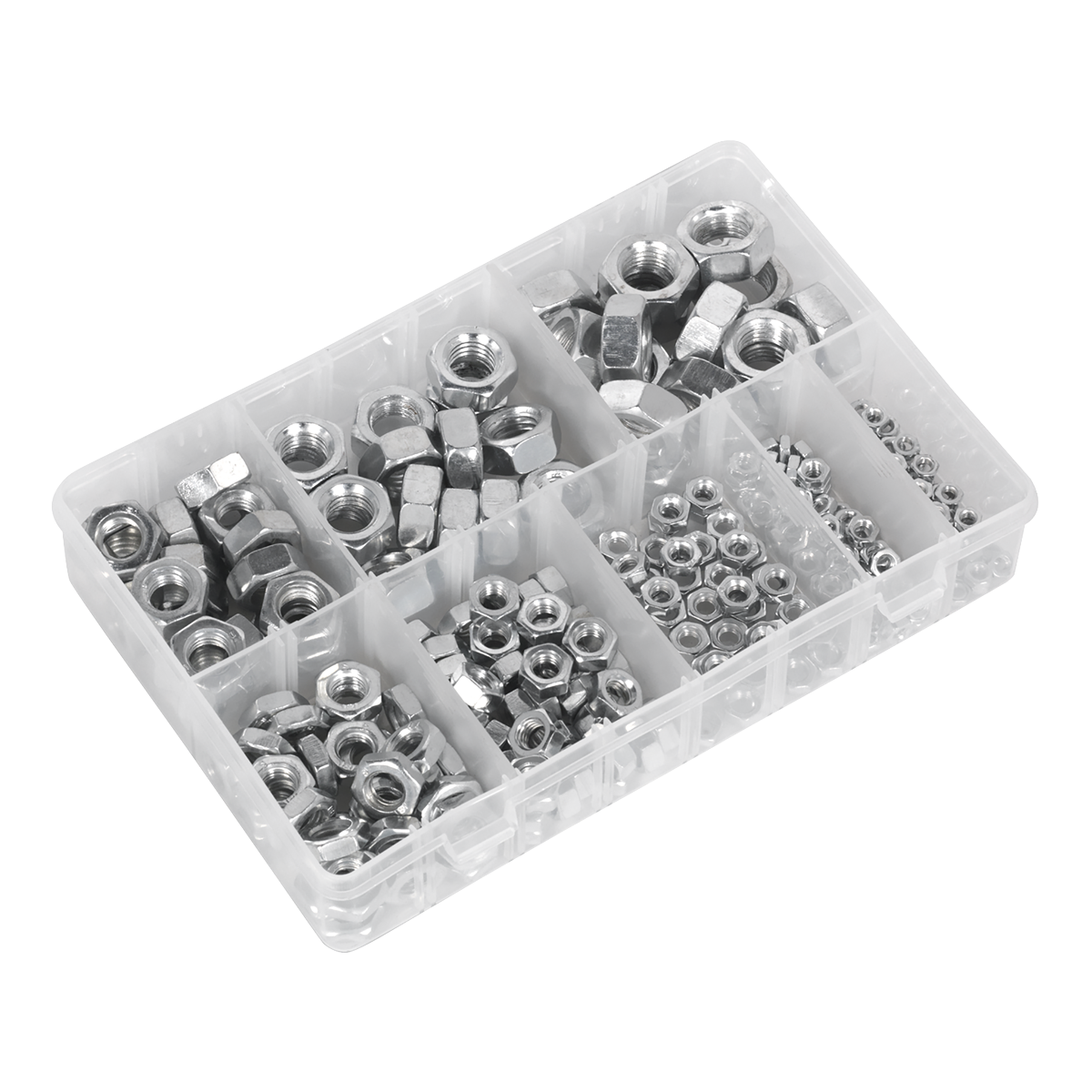 Steel Nut Assortment 255pc M4-M16 Metric