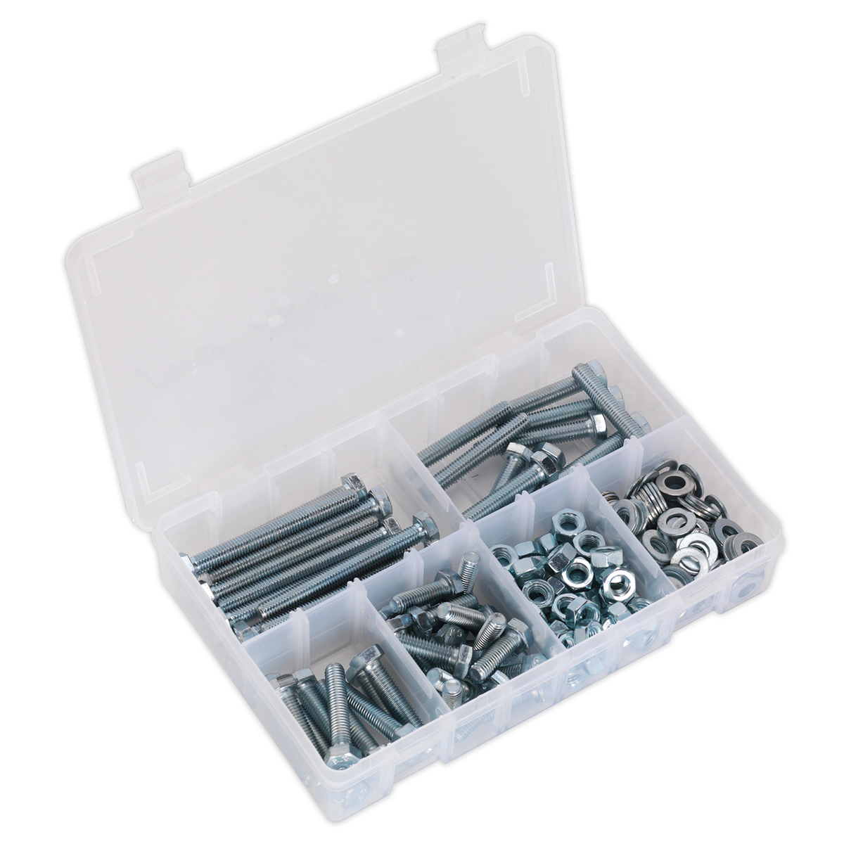 High Tensile Setscrew, Nut & Washer Assortment M8 220pc