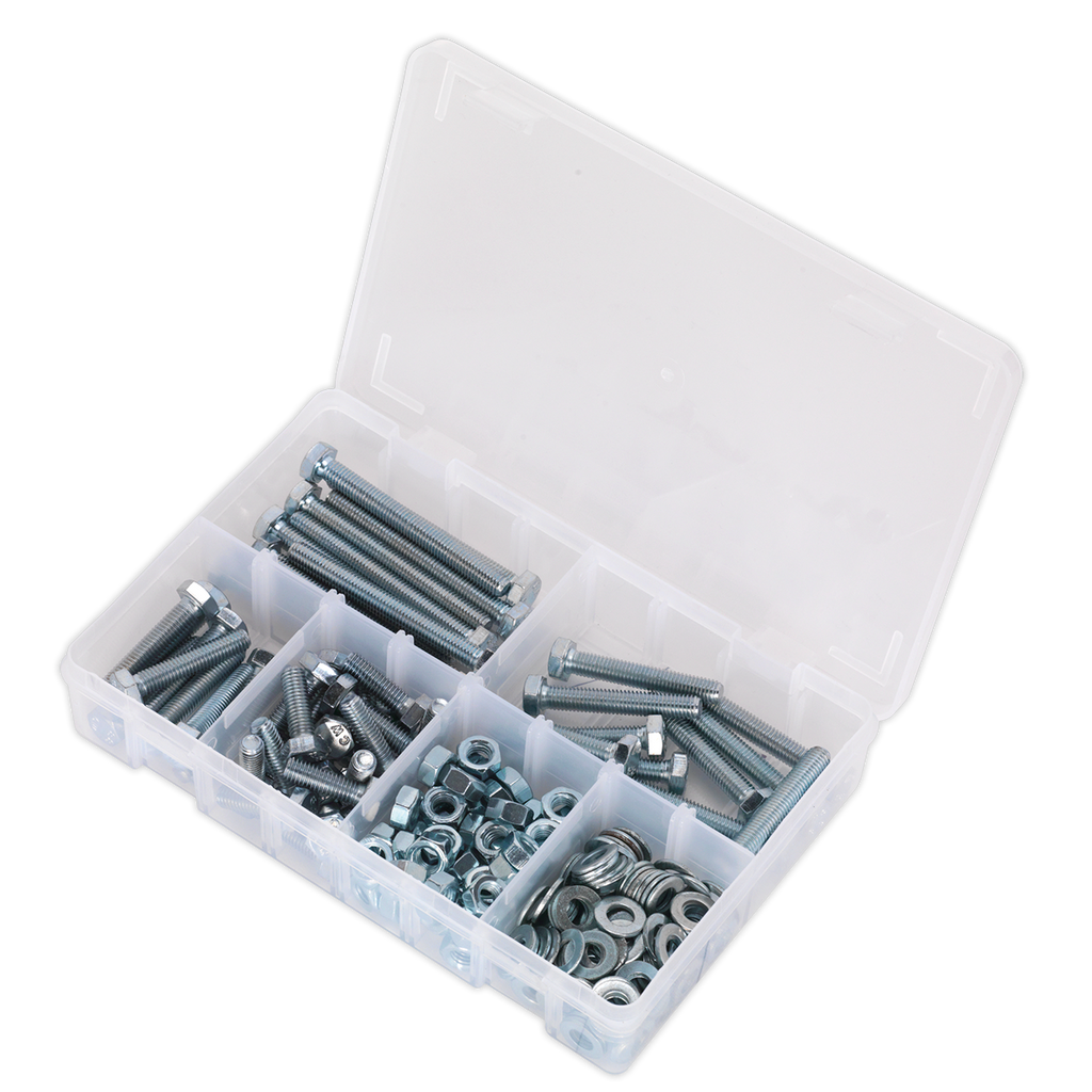 High Tensile Setscrew, Nut & Washer Assortment M8 220pc