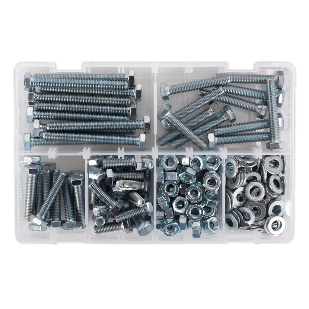 High Tensile Setscrew, Nut & Washer Assortment M8 220pc