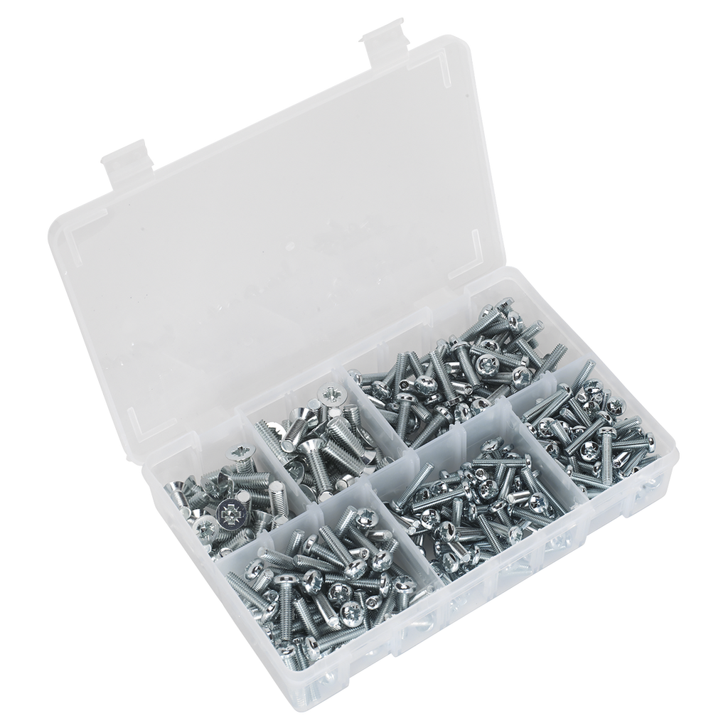 Countersunk & Pan Head Pozi Machine Screw Assortment M5-M8 2