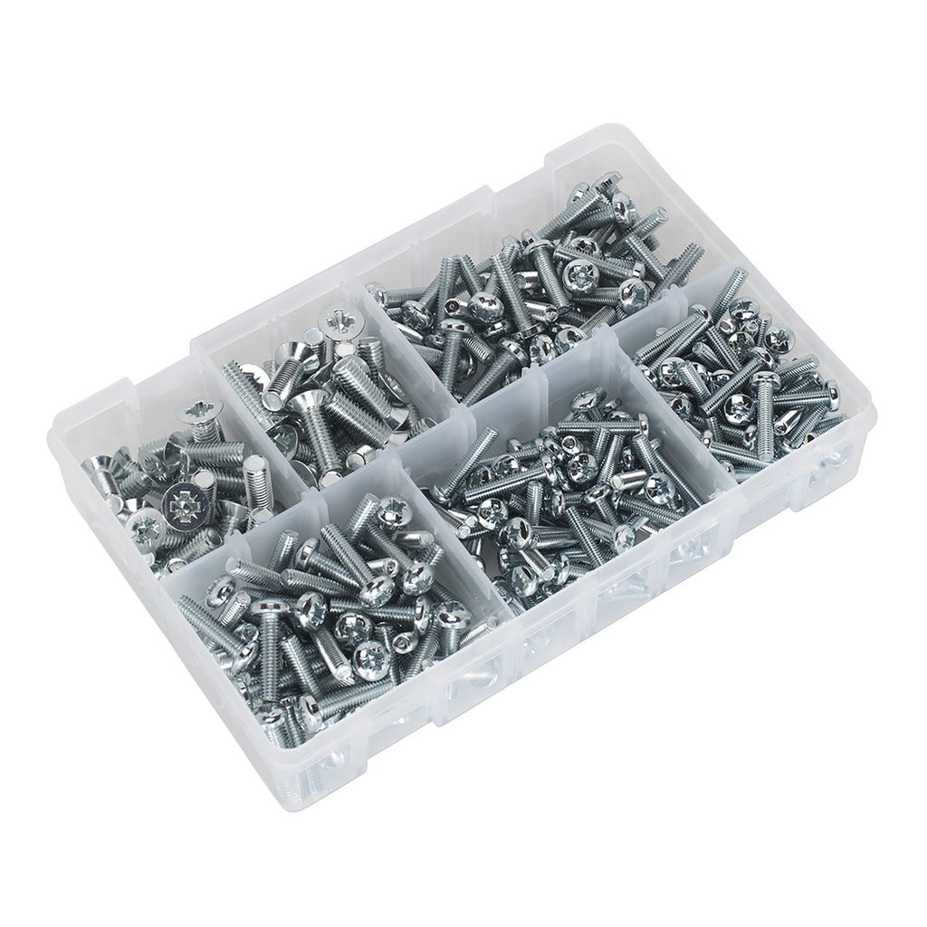 Countersunk & Pan Head Pozi Machine Screw Assortment M5-M8 2