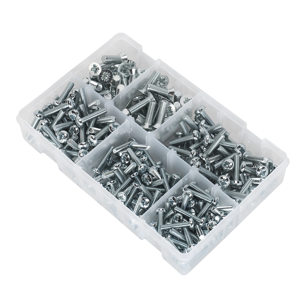 Countersunk & Pan Head Pozi Machine Screw Assortment M5-M8 2