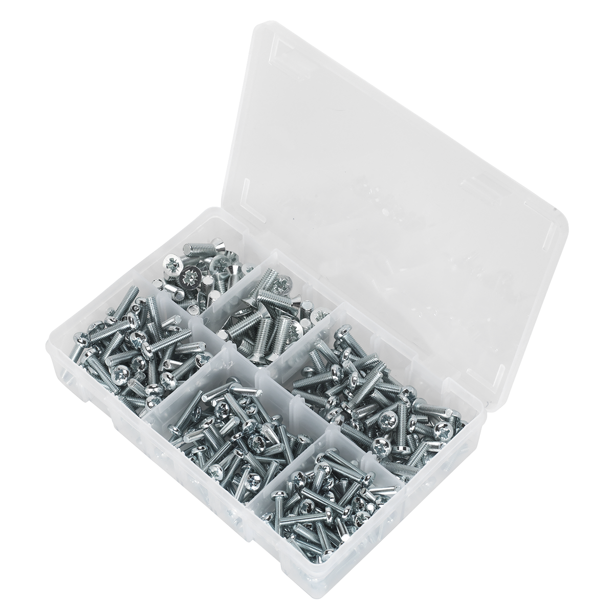 Countersunk & Pan Head Pozi Machine Screw Assortment M5-M8 2