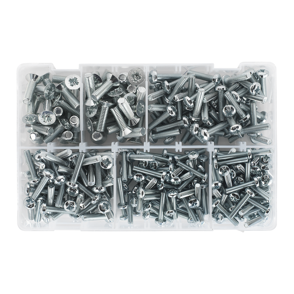 Countersunk & Pan Head Pozi Machine Screw Assortment M5-M8 2